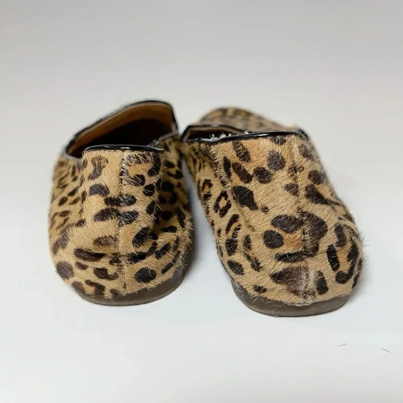 J.crew Addie Leopard Print Loafer Leather Calf Hair Smocking Shoes - Picture 8 of 11